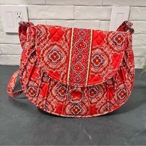 Vera Bradley paprika pattern saddle up crossbody bag LIKE NEW
